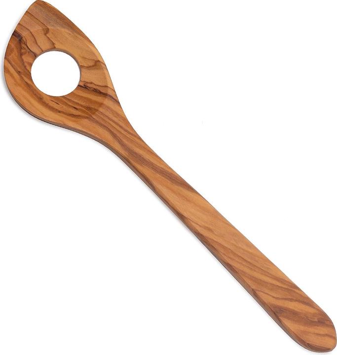 Natura Punto Lochkelle mit Spitze, Küchenhelfer, 30 cm, Olivenholz