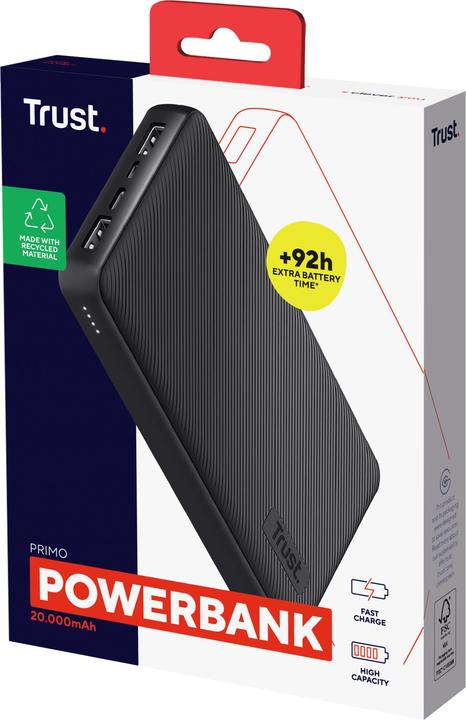 Produktbild Trust Primo (20000 mAh, 15 W, 74 Wh)
