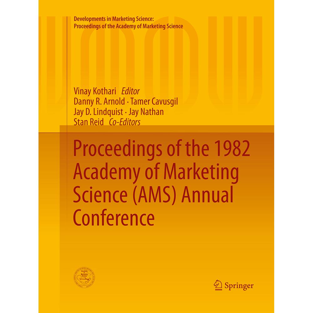 Proceedings of the 1982 Academy of Marketing Science (AMS) Annual Conference, Fachbücher von Vinay Kothari