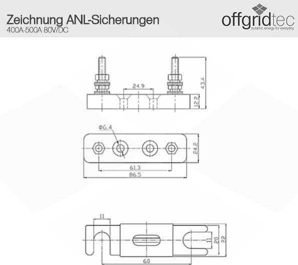 Produktbild Victron Energy CIP106100000 ANL-fuse Solar-Sicherungshalter (Solaranlage Montagematerial)