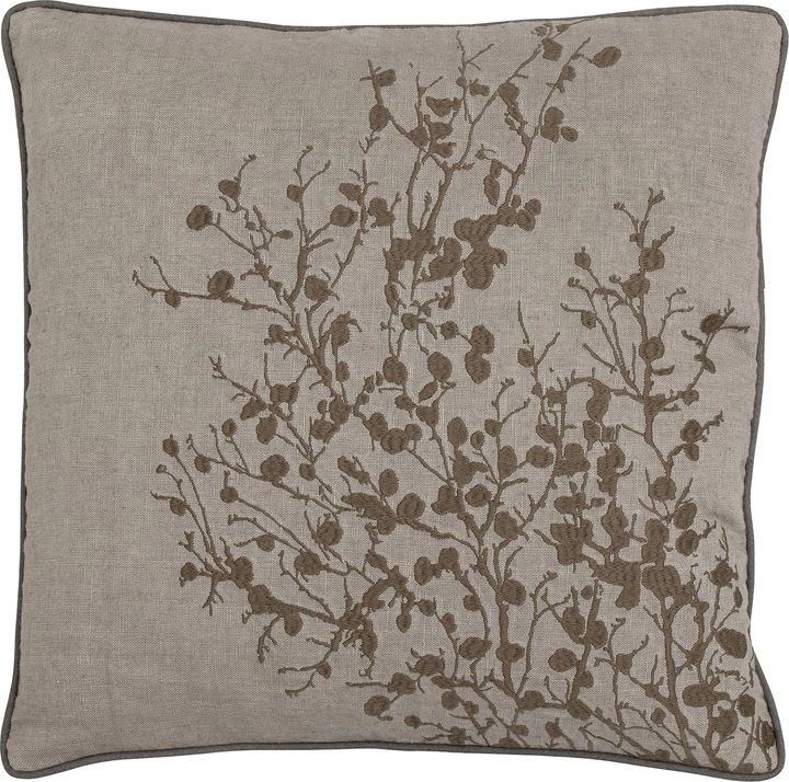 Actual product image Bloomingville Nomi Cushion, Grey, Linen (45 x 45 cm)