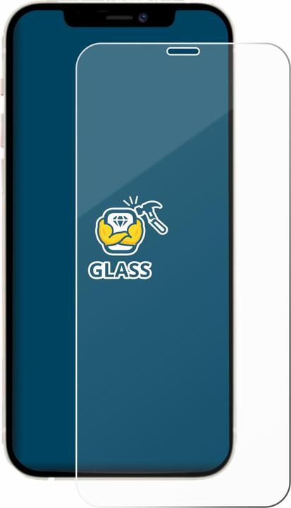 Actual product image BROTECT Armoured tempered glass screen protector (1 Piece, Apple iPhone 12)