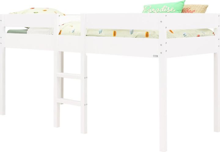 Actual product image ToiToiKids Half Loft Bed 90x200 Mick White (90 x 200 cm)