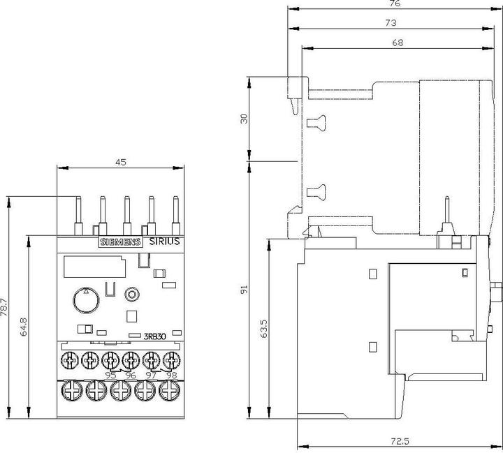 Nutritional values and ingredients Siemens Overload relay 1 pc. 3RB3016-2SB0