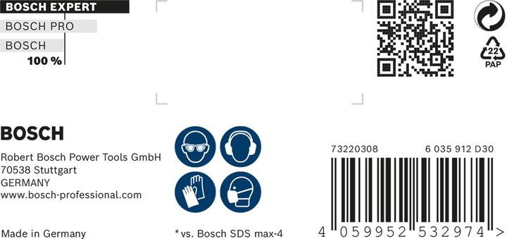 Produktbild Bosch Professional Zubehör EXPERT SDS max-8X Hammerbohrer, 18 x 600 x 740 mm (18,00 mm)