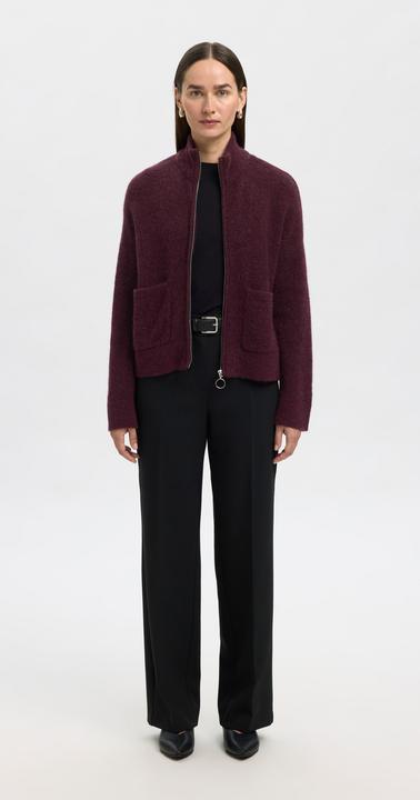 Produktbild Selected Slfsia Ras Ls Knit Zipper Cardigan Noos (S)