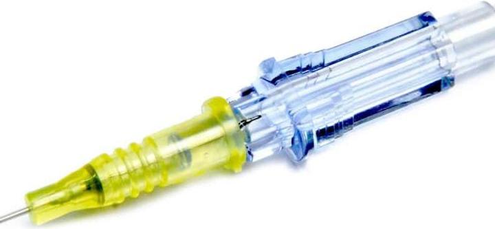 Actual product image BD Insyte indwelling venous catheter without wings and injection valve G 24 / 0.7 x L 19 mm yellow