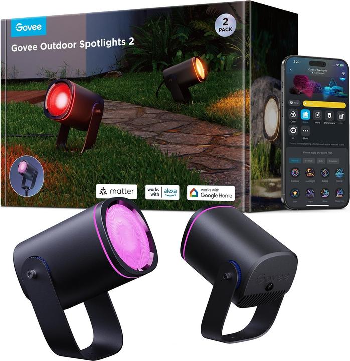 Govee Outdoor Spotlights 2-Pack (IP67)