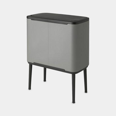 Image du produit Brabantia Poubelle Bo Touch Bin Mineral Concrete Grey, 3 x 11 L (33 l)