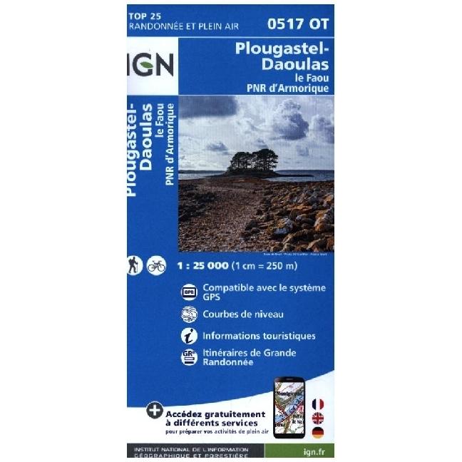 0517OT Plougastel Daoula le Faou, Landkarte