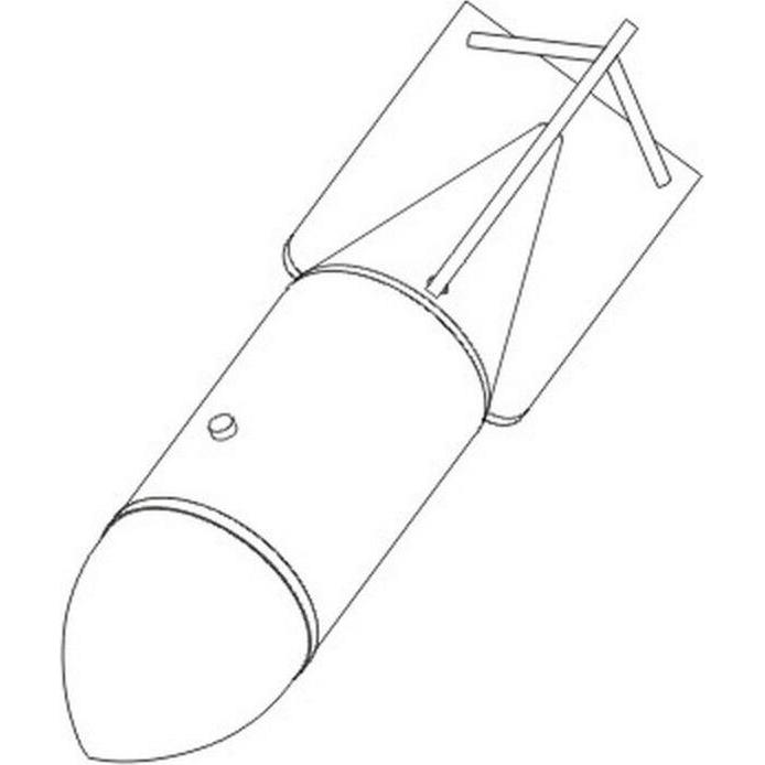 CMK German WWII bombs SC 250 (4 pcs)