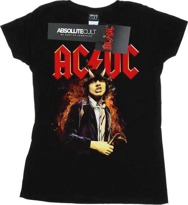 Image du produit AC/DC T-shirt en coton Femmes/Dames Angus Highway To Hell (L)
