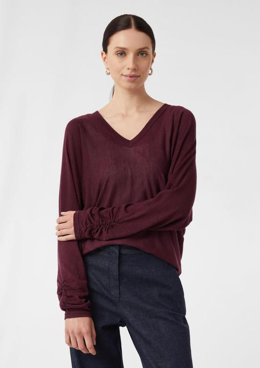 Produktbild Comma Strickpullover Femininer Feinstrickpullover mit Raffung (S)