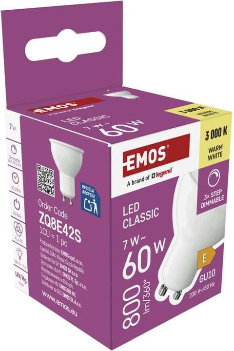 Produktbild Emos LED Lampe Classic MR16/ GU10 (GU10, 800 lm, 1x)