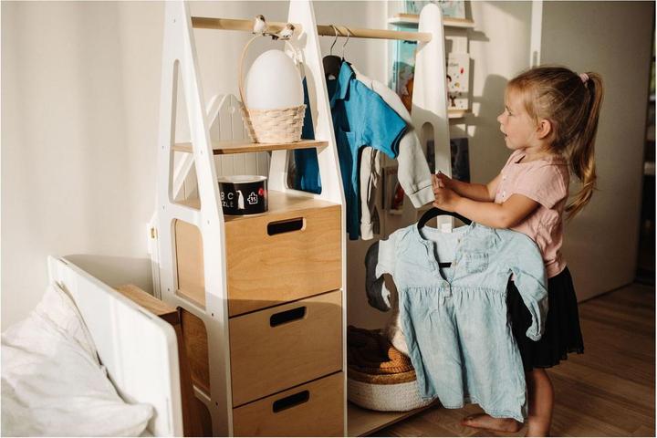 Produktbild Duck Woodworks Kindergarderobe mit Schubladen