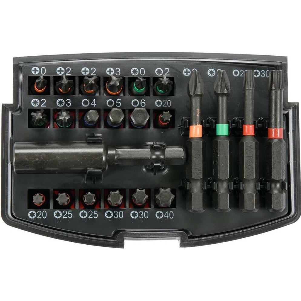 Thumbnail - Yato, Bits, YT-04621, Schlagschrauber-Bitset 23-teilig, 25 und 50mm lang