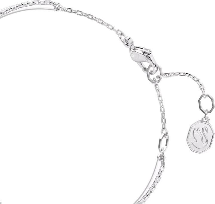 Produktbild Swarovski Hyperbola Armreif Unendlichkeit Weiss (16.50 cm, Rhodiniertes Metall)