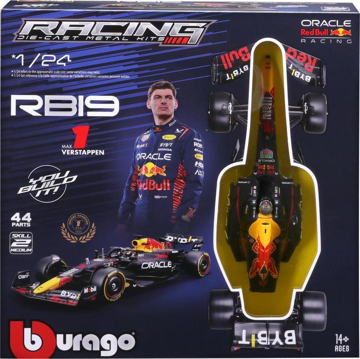 Actual product image Bburago Red Bull F1 RB19 1/24 Kit Verstappen 2024