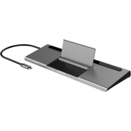 Thumbnail - Deltaco USBC-DOCK1 notebook dock/port replicator Wired USB 3.2 Gen 1 (3.1 Gen 1) Type-C Grey (USB-C, 10 Ports), Dockings...