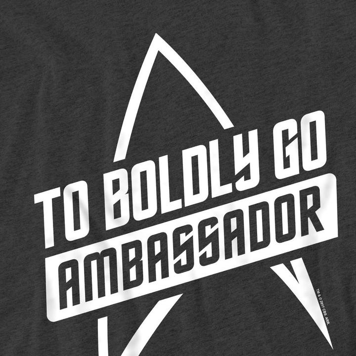 Actual product image Unisex Adult To Boldly Go T-Shirt (XXL)