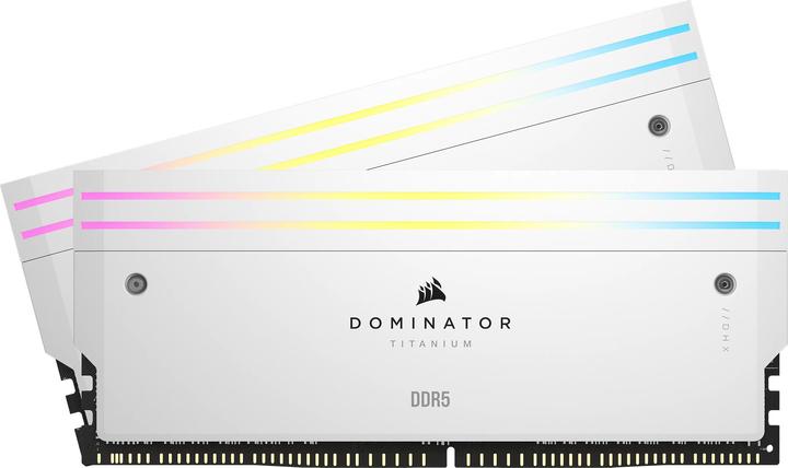 Produktbild Corsair DOMINATOR Titanium Light Enhancement Kit, 2-up config, Functional LEDs, White Heatsink, no DRAM ICs (RGB)