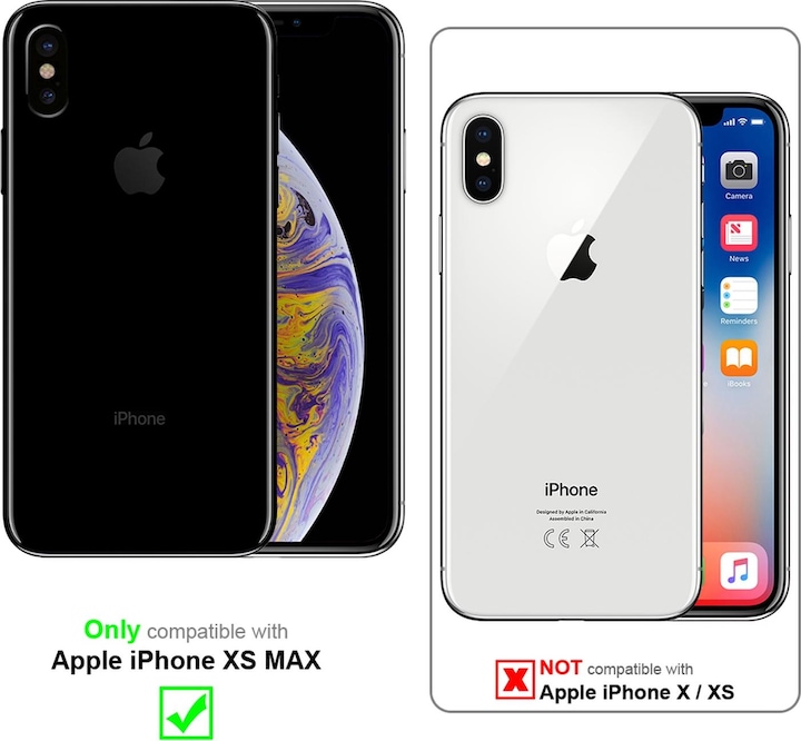 Immagine prodotto Cadorabo Copertina per specchietto retrovisore Smart View a libro (Apple iPhone XS Max)