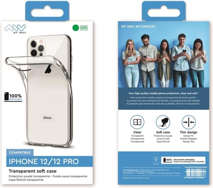 Immagine prodotto My Way Myway Coque Souple Transparent Iphone 12/12 Pro (Apple iPhone 12, Apple iPhone 12 Pro)