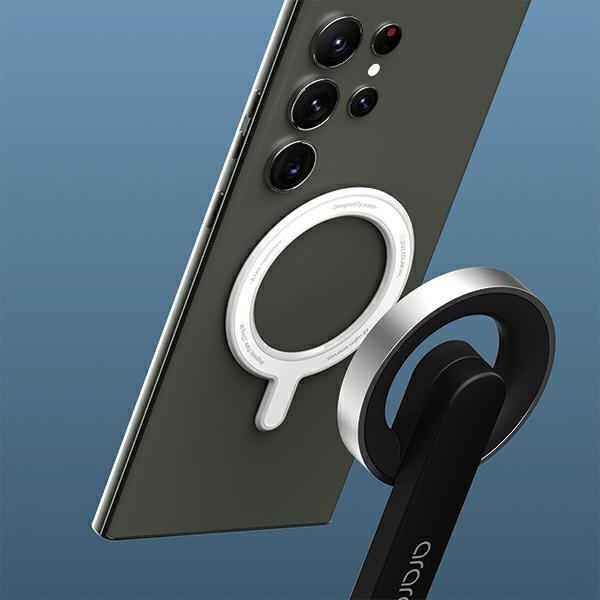 Actual product image Araree Selfie Stick Bluetooth Magfie POD biały/white MagSafe Tripod AR60-01727B