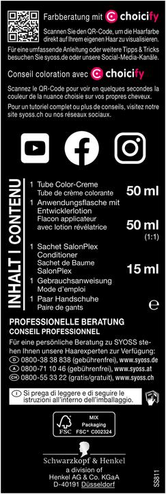 Image du produit Syoss Coloration permanente 8 11 Champagne Blond (Champagne Blonde)