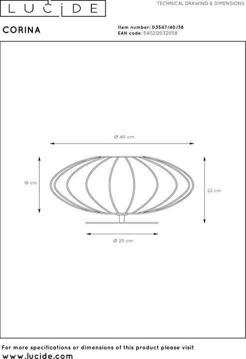 Produktbild Lucide Corina (E27)
