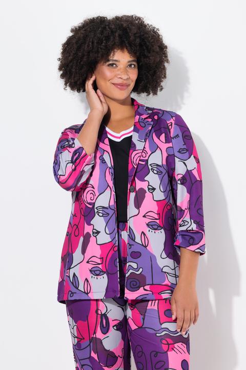 Produktbild Angel of Style Blazer, Gesichterdruck, offene Form, 3/4-Ärmel (50)