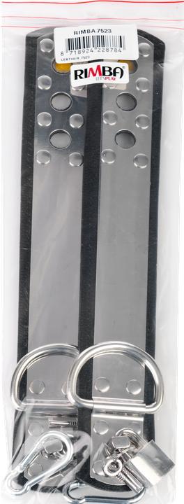 Actual product image Rimba Leather handcuffs