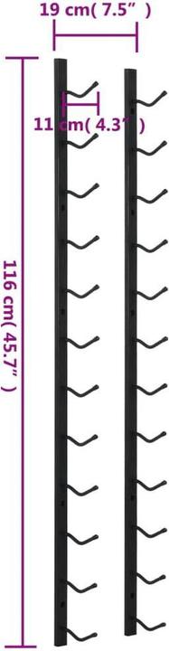 Image du produit vidaXL Ev (19 x 11 x 120 cm, 12 Fl.)