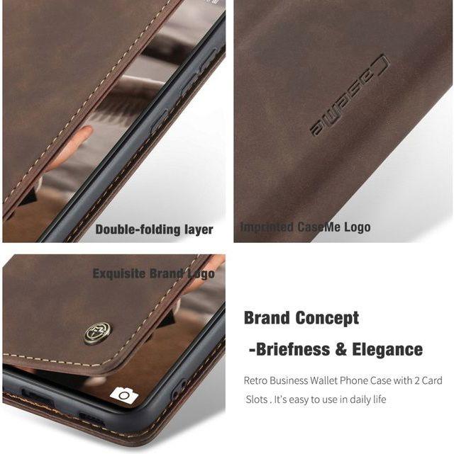 Produktbild Caseme Leder Flip Wallet Case Hülle (Samsung Galaxy S20 FE)