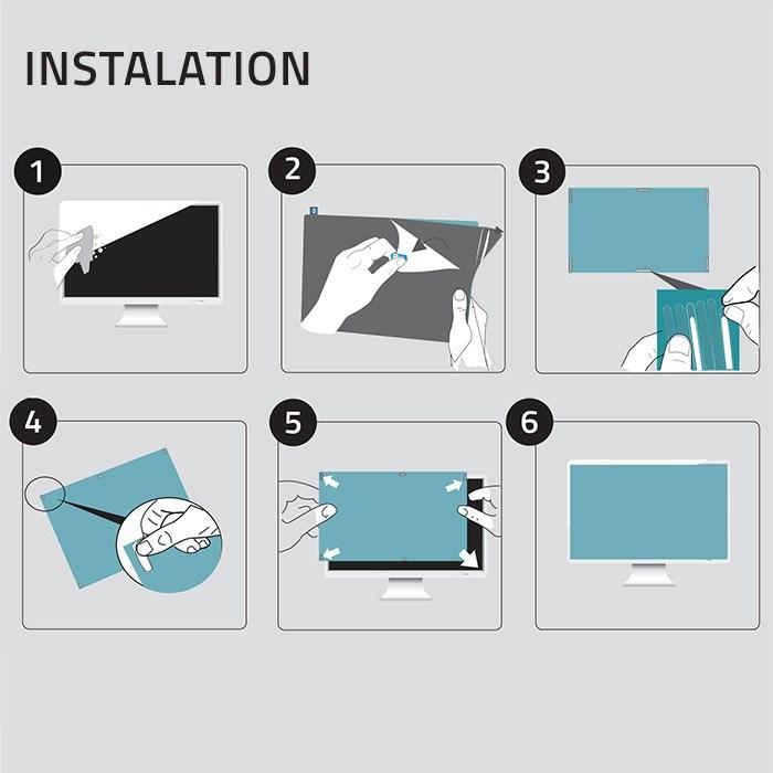 Productafbeelding Qoltec Filtr światła niebieskiego 27 | 16:9 | Ochrona wzroku | Anti Glare | Matowy | na monitor (27", 16 : 9)