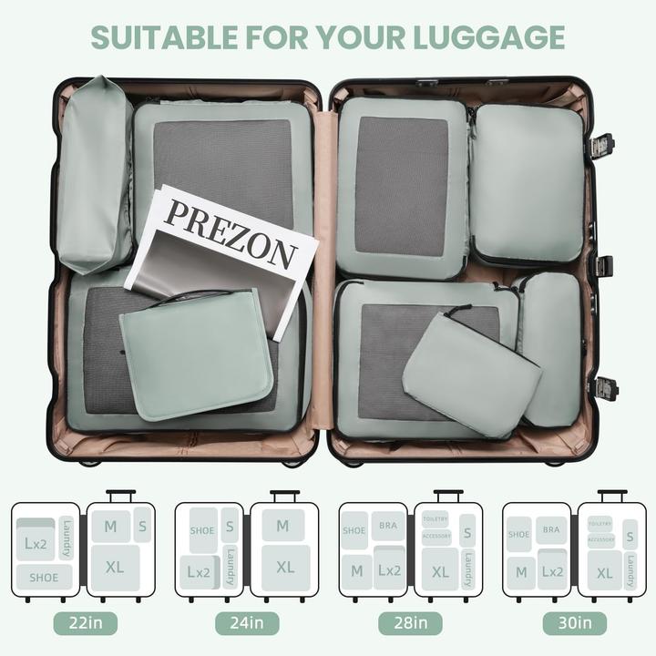 Produktbild Prezon 10-teiliges Gepäck-Organizer Set