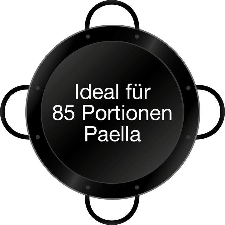 Immagine prodotto All'Grill Padella per paella smaltata Ø 100 cm con 4 manici (Padella per paella, Acciaio, Smalto)