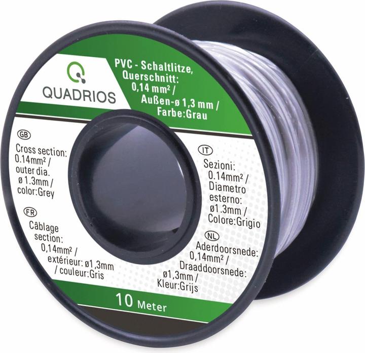 Productafbeelding Quadrios 19011CA084 Staaldraad LiFY 1 x 0,14 mm² Blauw, Bruin, Groen, Geel, Grijs, Rood, Zwart, Wit 70 m (70 m)