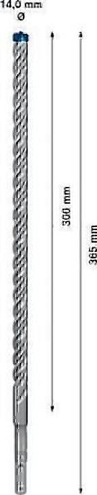 Immagine prodotto Bosch Professional Zubehör Trapano a percussione Expert SDS plus-7X, 14 x 300 x 365 mm (14,00 millimetri)