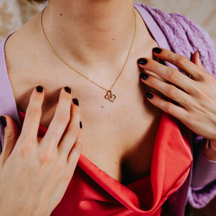 Actual product image Julie Julsen Hearts necklace (Silver 925, 38 cm)