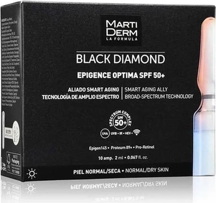 Actual product image Martiderm EPIGENCE OPTIMA SPF 50 30 amp x 2ml (each) (Suntan cream, SPF 50, 2 ml)