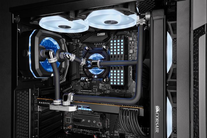 Image du produit Corsair CX-9059006-WW Composant de refroidissement de l'ordinateur Tube de refroidissement 3 pièce(s) Noir (1 m, Matières plastiques)