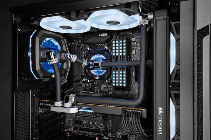 Produktbild Corsair CX-9059006-WW Computer Kühlkomponente Kühlmittelrohr 3 Stück(e) Schwarz (1 m, Kunststoff)