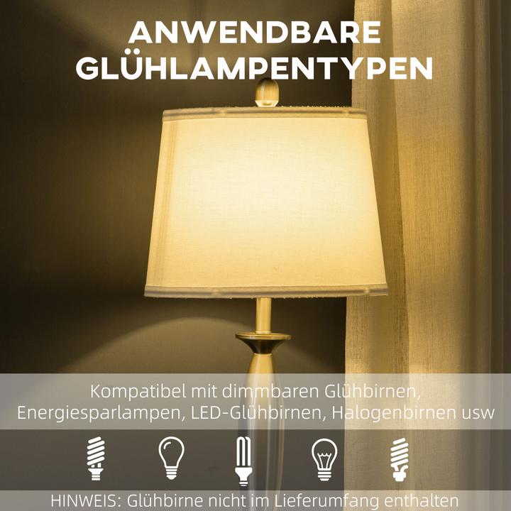 Produktbild Homcom Stehlampen-Set mit E27 Fassung (E27)