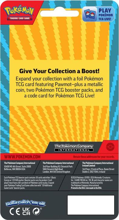 Produktbild Pokémon Blister Booster Doppelpack (Jan2024) Checklane Footprint *Englische Version* (Englisch, Blister Pack)