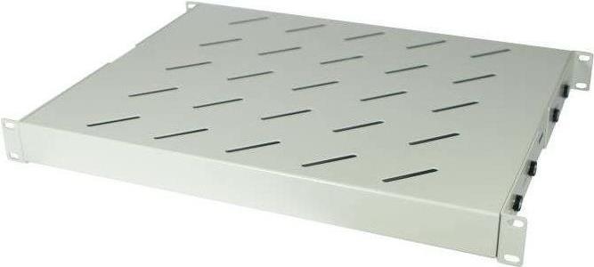 Actual product image Allnet 48,30cm (19")zbh. Shelf fixed, for 1200mm cabinet depth, 1U, light grey, t950-1050mm