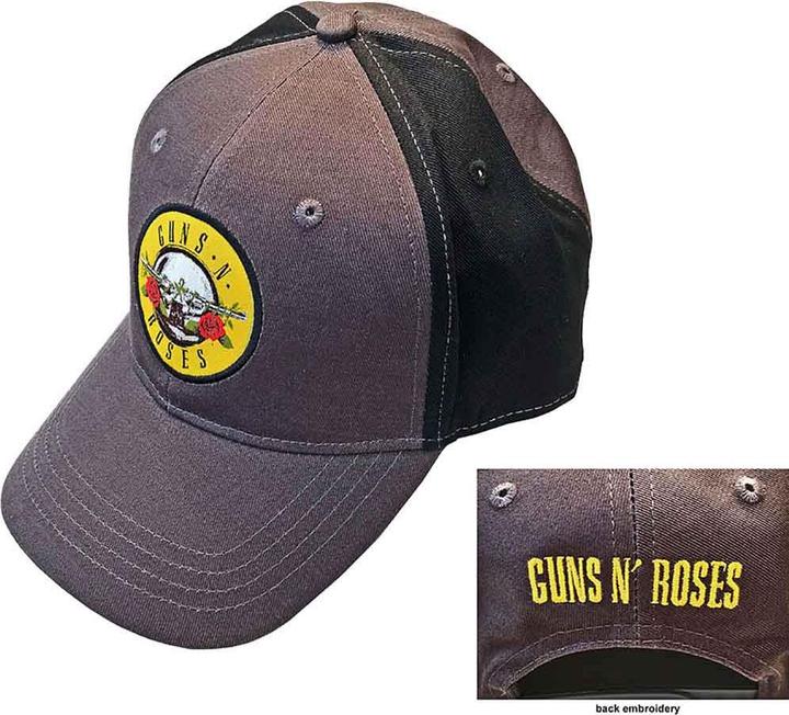 Actual product image Guns N Roses Circle Logo (Black Grey) Baseball Cap