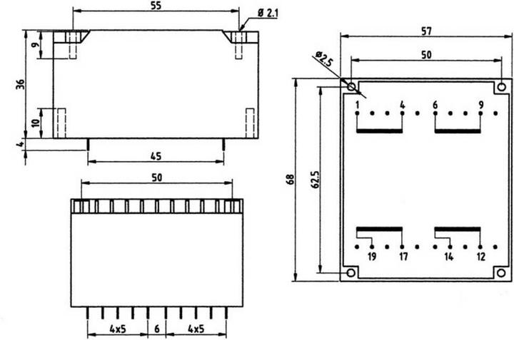 Image du produit Weiss Elektrotechnik Transformateur plat UI 39 30 VA
