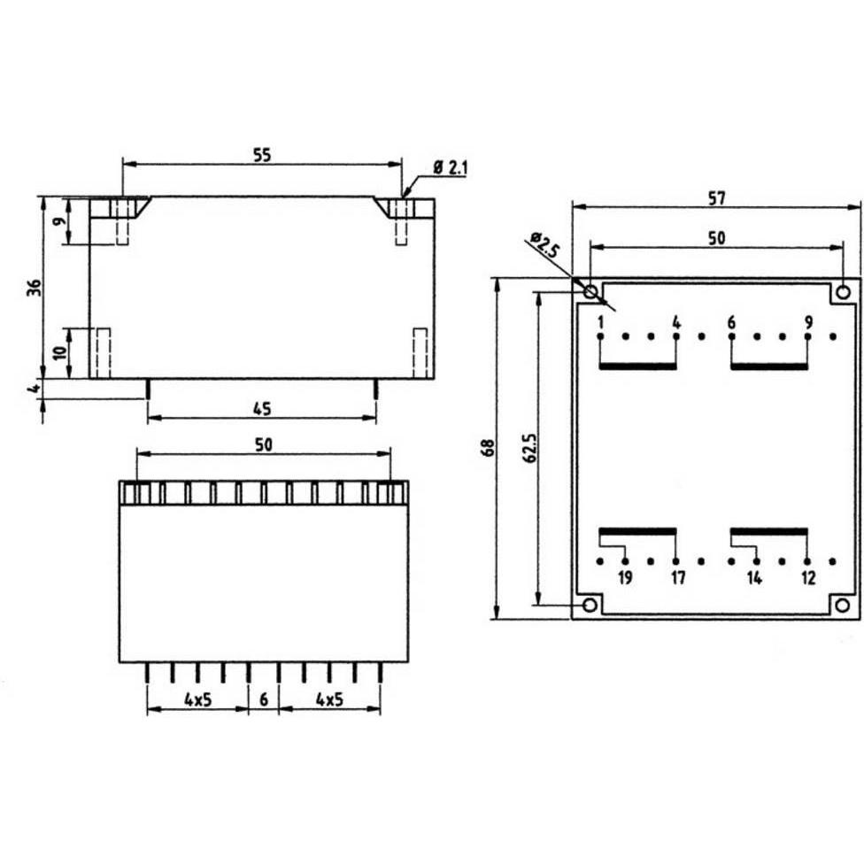 Thumbnail - Weiss Elektrotechnik UI 39-Flachtransformator 30 VA, Transformator