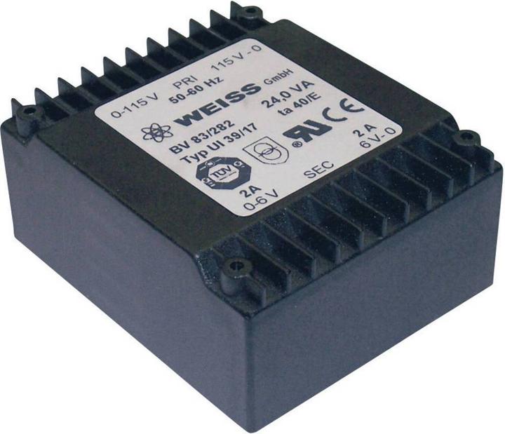 Actual product image Weiss Elektrotechnik UI 39 flat transformer 24 VA